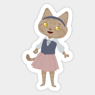 Peasant cat Sticker